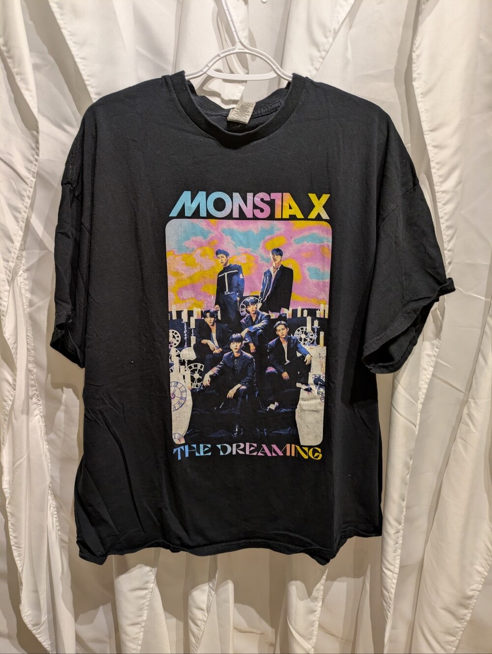 14 Monsta X The Dreaming World Tour Graphic T-Shirt Black 2XL